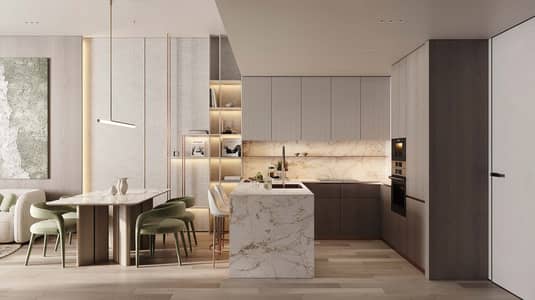 فلیٹ 2 غرفة نوم للبيع في مجمع دبي لاند ريزيدنس (DLRC)، دبي - Imitiaz_Developments_Living_Kitchen_04_18.07_16. jpg