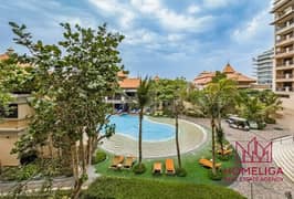 شقة استوديو فندقية مفروشة | رويال أمواج الشمالية | الوصول إلى الشرفة والمسبح | مناظر متعددة