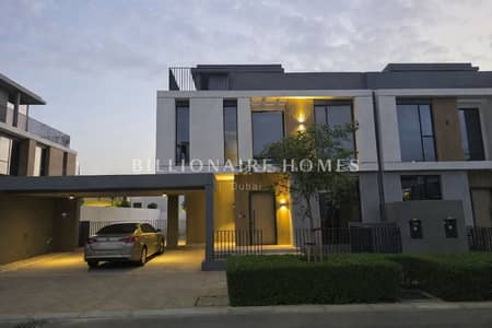 阿拉伯牧场3号， 迪拜 5 卧室别墅待租 - Modern townhouse at twilight. png