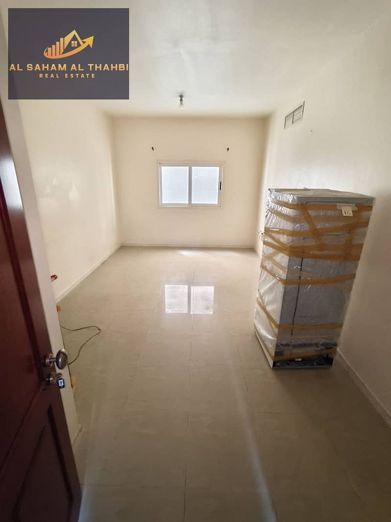 Upscale living with a stunning view in Al Majaz 3 – Master bedroom with living room and balcony