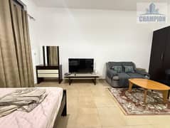 استوديو مفروش | شرفة | إطلالة على وسط المدينة | بوابات السيليكون 1 DSO