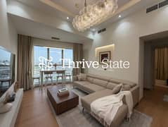 شقة مفروشة بغرفتي نوم | برج إسكان مارينا | إطلالات على البحر والمدينة