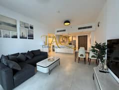 شقة بغرفة نوم واحدة | 1 مساكن المبنى 2 | إطلالات على المدينة والمارينا | مفروشة