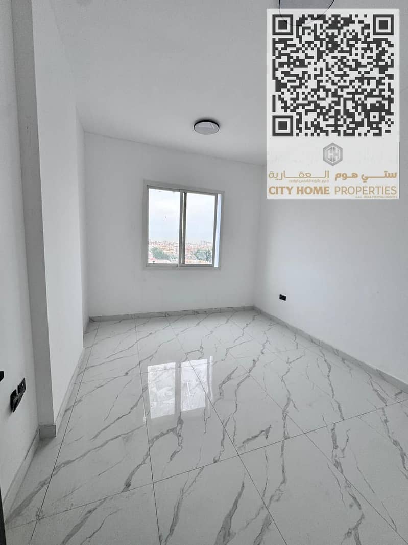 One-bedroom apartment for rent in Al Muwaihat 1, first occupancy | Balcony and central air conditioning, spacious | Near Dubai exit