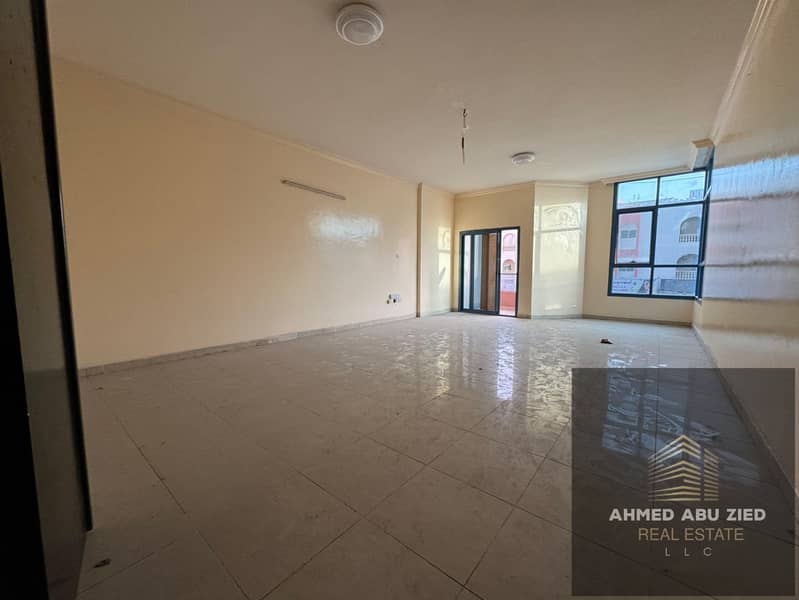 Largest and most affordable 3-bedroom apartment in Al Nuaimiya 1 | 4 bathrooms | spacious kitchen | maid and laundry room | 2 balconies | built-in war