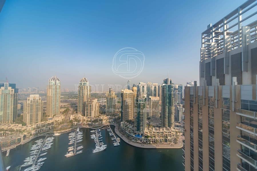 High Floor Fully Furnished | Marina Views | 3 Bed