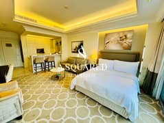 استوديو مفروش | شرفة | إطلالة على الأفق | The Address Blvd