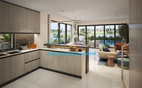 فيلا مفروشة من 3 غرف نوم | إطلالة على الحديقة والمسبح | تخطيط مفتوح