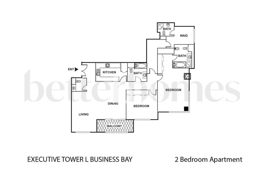22 2 BR Executive Tower L Business Bay