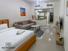 استوديو مفروش | برج يونيستيت الرياضي | شرفة | إطلالة على المدينة