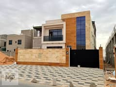 Including registration fees, a villa near the mosque is for sale. One of the most luxurious villas in Ajman. Super deluxe construction and finishing,