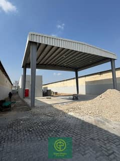 Ras Al Khor 12,000 sq. Ft open yard in a prime location I Road Facing I Built-in office, toilet, and pantry
