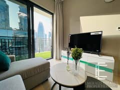 مفروشة بغرفة نوم واحدة | برج زادا | شرفة وإطلالة على وسط المدينة