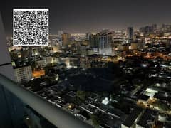 شقة بغرفة نوم واحدة متاحة للإيجار السنوي في أبراج عجمان كورنيش ريزيدنس، واسعة ومُصانة جيداً.