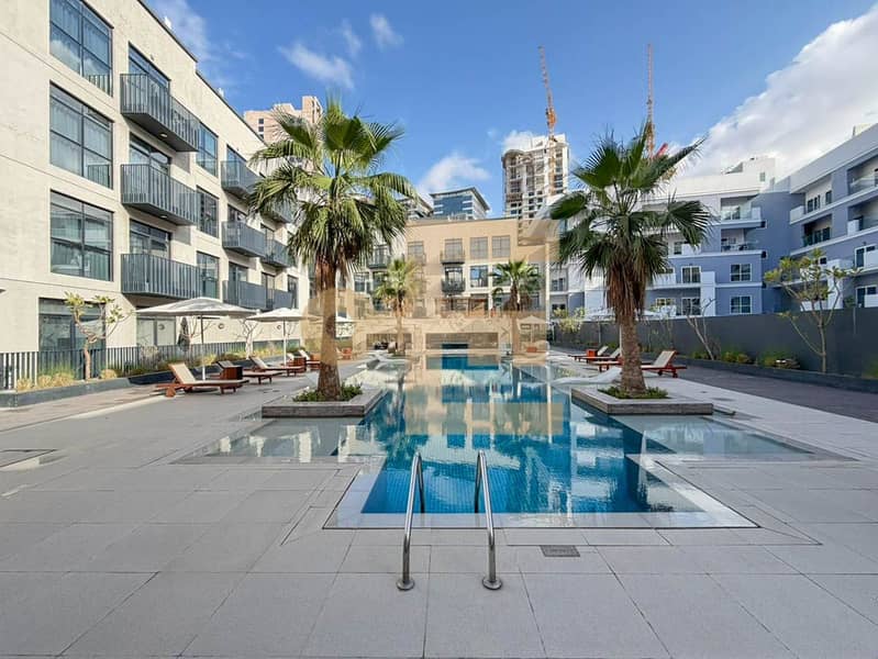 Furnished Studio | Balcony | Community View | Beverly Residence JVC