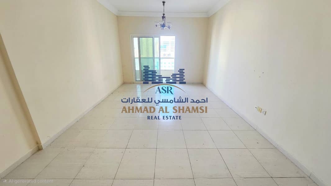 Specious 2BR With Balcony || GYM Pool 1 parking free|| Easy To Dubai