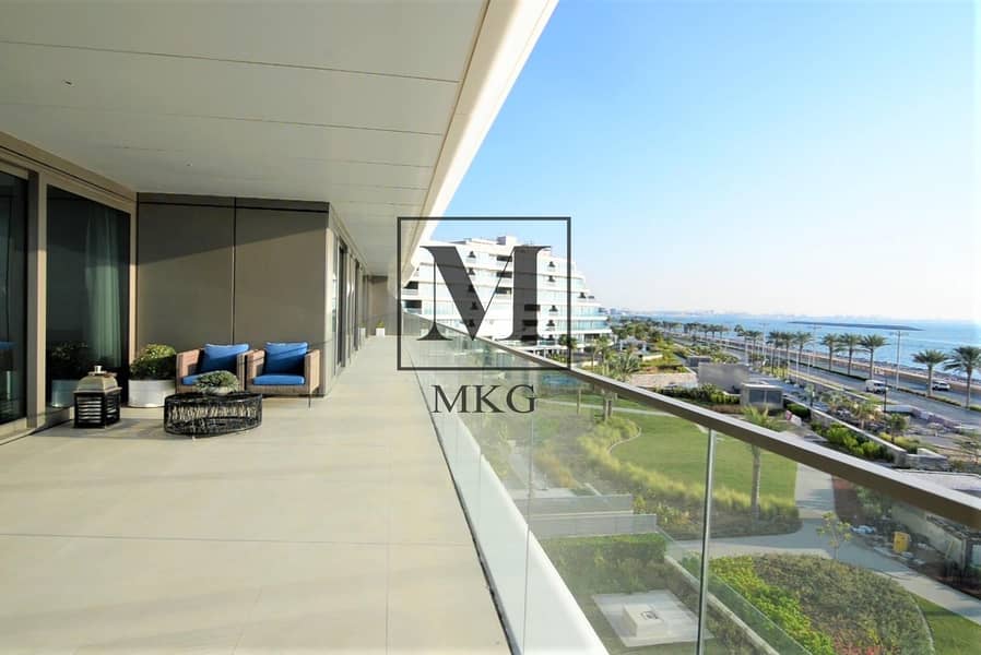 Contemporary 3BR|Full Sea View|W Hotel Access