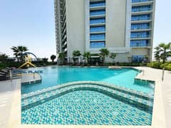 استوديو مفروش | برج أيكون سيتي C | شرفة مطلة على القناة والأفق