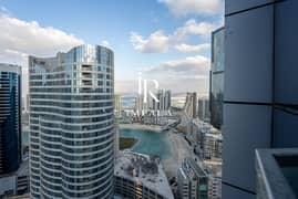 شقة فاخرة بثلاث غرف نوم + غرفة للخادمة | طابق مرتفع | إطلالات خلابة على القناة | موقع متميز