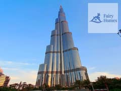 غرفة نوم واحدة في الطابق العلوي | برج خليفة | مناظر بانورامية لوسط المدينة والنافورة