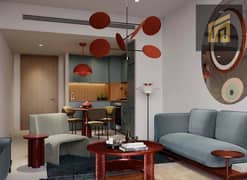 غرفة نوم واحدة مفروشة | برج ذا إيدج B | إطلالة على البرج والقناة