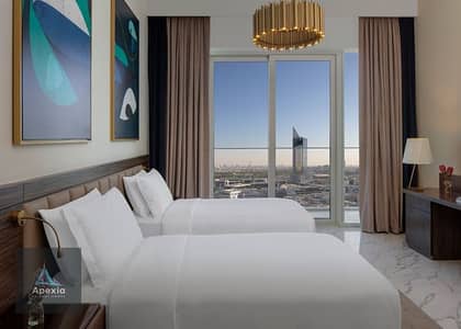 شقة فندقية  للايجار في مدينة دبي للإعلام، دبي - VPVD_Avani-Studio_Beds. jpg