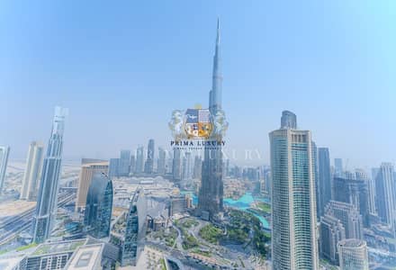 3 Bedroom Apartment for Rent in Downtown Dubai, Dubai - Furnished | 3BR Duplex | Burj and Fountain View
