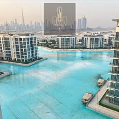Lagoon & Burj Khalifa View | occupied Unit |High ROI