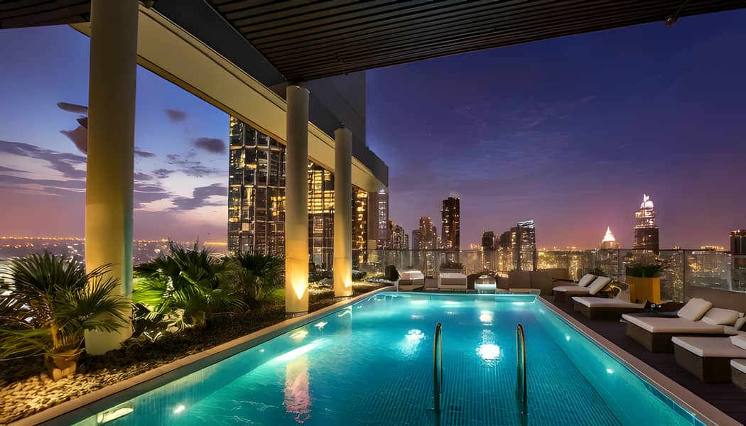 4 the rooftop pool area of the Macreal Tower,. png