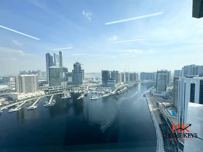 商业湾， 迪拜 写字楼待租 - Outside view from Office 2304 at B2B Tower. jpg