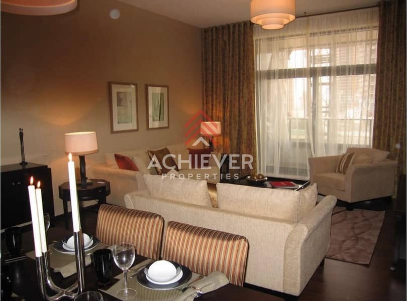 Fully Furnished | 2 Bedroom+ Maid | Close to Metro