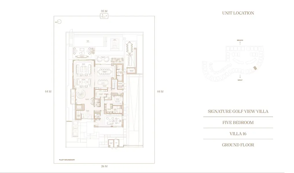 5 BR floor plan