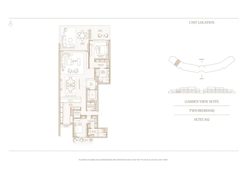 2 BR floor plan