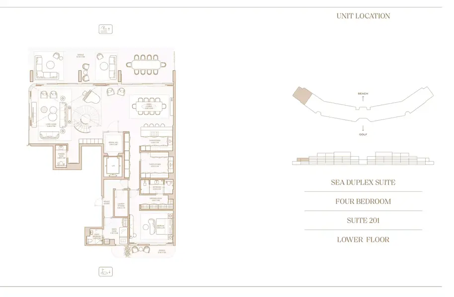 4 BR floor plan