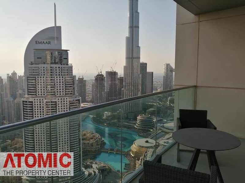 Luxury 2 BR I Furnished I Fountain View| High Floor|