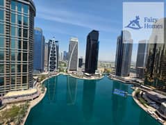 استوديو مفروش | تراس البحيرة | شرفة | إطلالات على المارينا والبحيرة