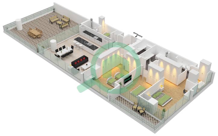 Type F1 Unit 4 Floor 16 Type F1 Unit 4 Floor 16