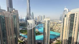 Fountain & Burj Khalifa View | High Floor | Vacant