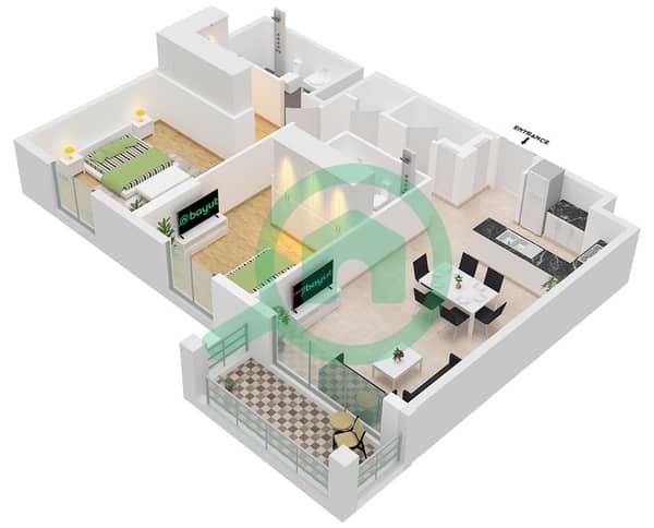 Type 7 Unit 7 Floor 2-4 Type 7 Unit 7 Floor 2-4