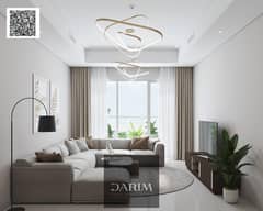 High-floor studio in Ajman One Phase 2, Tower B3 with panoramic city view—flexible payment plan and strong investment potential near Ajman Corniche.