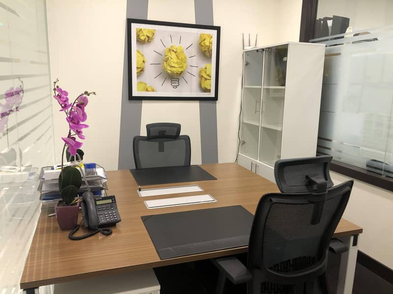 Fully Furnished Luxurious shared Office in Dubai