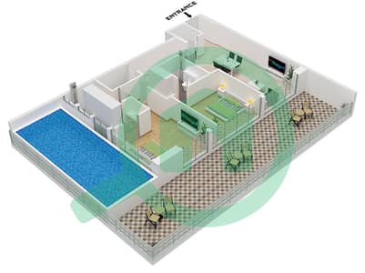 Empire Estates - Plan d’étage de 2 chambres Appartement Type C