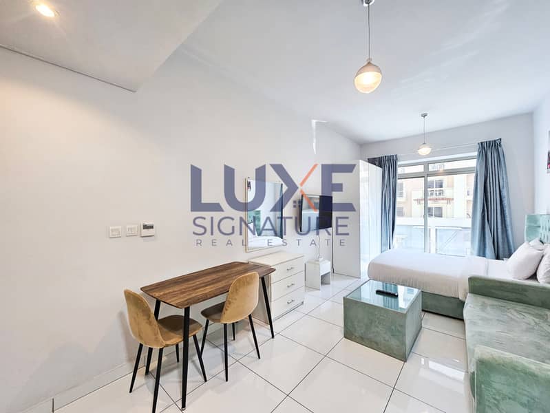 Furnished Studio | Plazzo Heights JVC | Pool & Community Views - 8