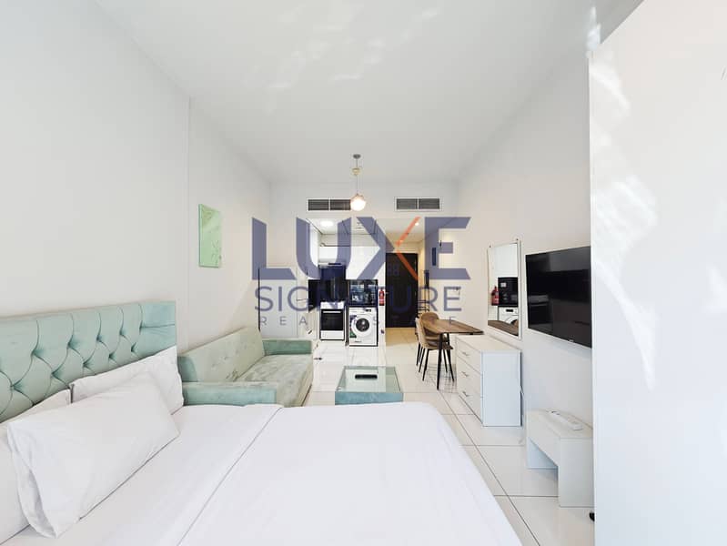 Furnished Studio | Plazzo Heights JVC | Pool & Community Views - 4