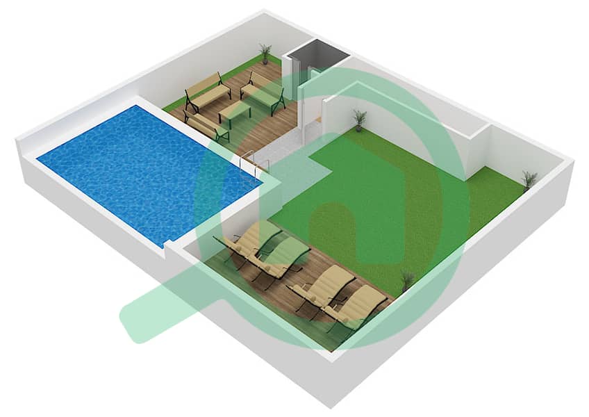Empire Estates - Plan d’étage de 3 chambres Appartement Type E Type E Floor Upper interactive3D