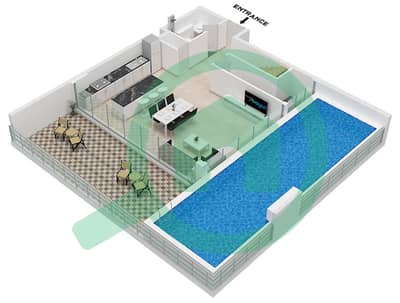 Empire Estates - Plan d’étage de 2 chambres Appartement Type C (1)