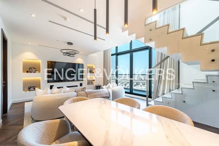 2 Bedroom Penthouse for Sale in Jumeirah Village Triangle (JVT), Dubai - Duplex Penthouse | Fully Furnished | Marina Views