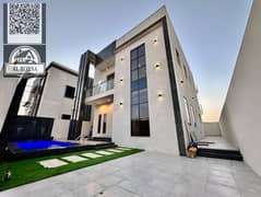 Villa for rent – Albahiyah area, Ajman – 4 master bedrooms, living room, majlis, maid's room, prime location
