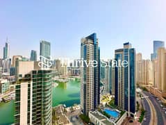 2 غرف نوم في الطابق العلوي | إطلالة على المارينا ووسط المدينة | شرفة