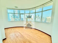 Spacious huge bright view apartment with Parking Freee Freee MAINTENANCE exit to Dubaii opposite of day to day in al taawun Sharjah